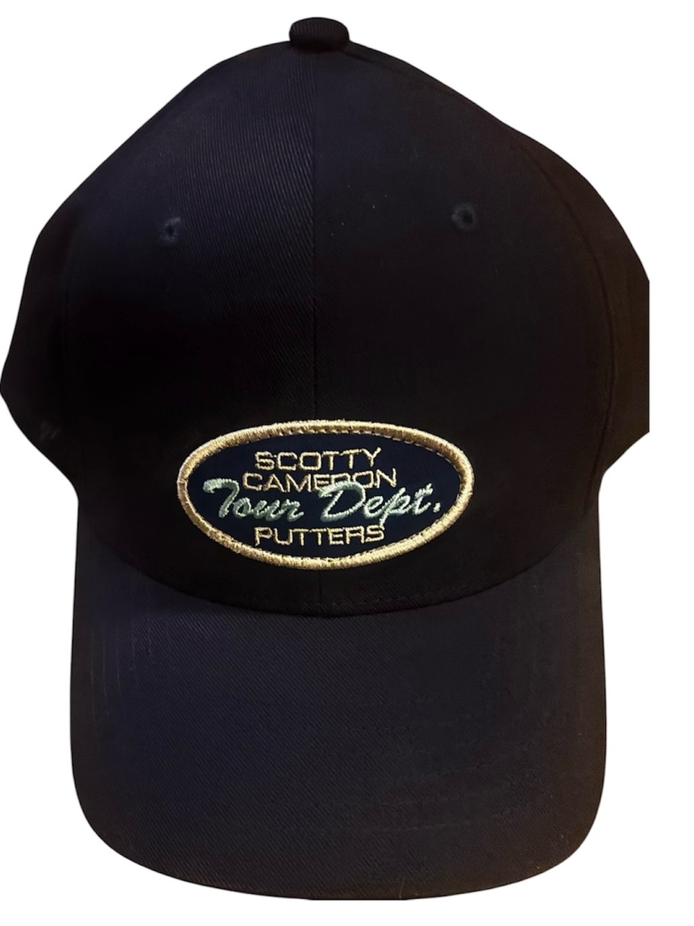 SCOTTY CAMERON GALLERY TOUR DEPT PUTTERS Flexfit Golf Hat Navy Scotty Dog